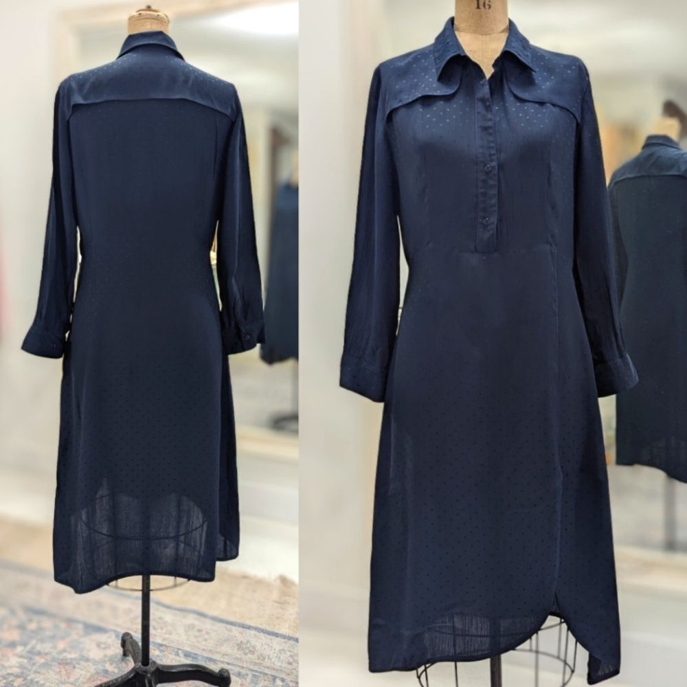 Sandro Marc Dot Midi Dress - Picture 2 of 7